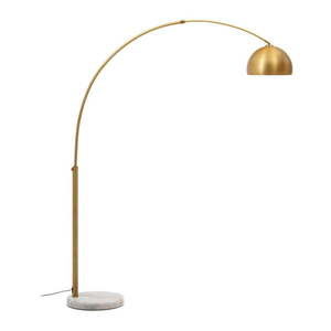 Stojacia lampa v zlatej farbe s kovovým tienidlom (výška 185 cm) Madali – Kave Home vyobraziť