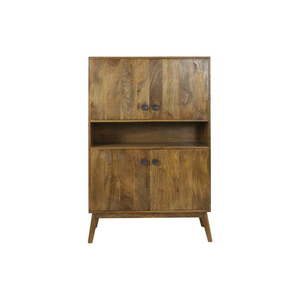 Hnedá skrinka z masívneho dreva 104x158 cm Espita – Light & Living vyobraziť