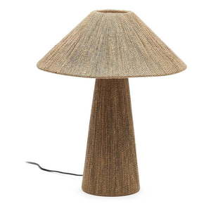 Svetlohnedá stolová lampa s tienidlom z juty (výška 46 cm) Renee – Kave Home vyobraziť