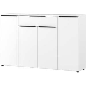 Biela nízka komoda 161x101 cm Mailand – Germania vyobraziť