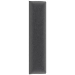 NABBI Quito obdĺžnikový čalúnený panel na stenu 15x60 cm čierna vyobraziť
