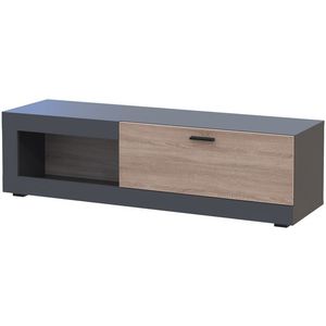 NABBI Dolin TV-B1 tv stolík grafit / dub sonoma vyobraziť