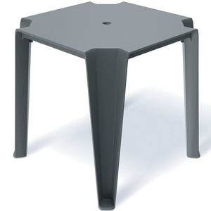 NABBI MLT3 plastový konferenčný stolík tmavosivá vyobraziť