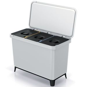 NABBI NKS45W3 odpadkový kôš na triedený odpad 30 l popolavá vyobraziť