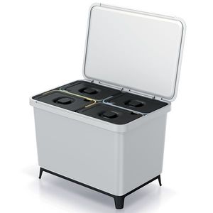 NABBI NKS60W4 odpadkový kôš na triedený odpad 40 l popolavá vyobraziť