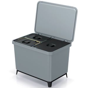 NABBI NKS60W3 odpadkový kôš na triedený odpad 43 l svetlosivá vyobraziť