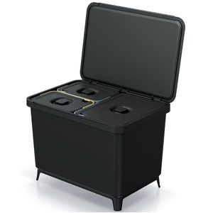 NABBI NKS60W3 odpadkový kôš na triedený odpad 43 l čierna vyobraziť