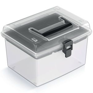 NABBI NUF2HT plastový úložný box priehľadná / čierna vyobraziť