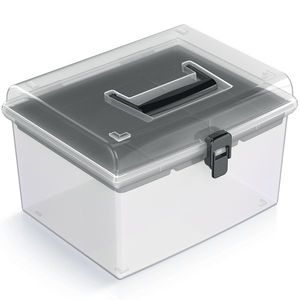 NABBI NUF3HT plastový úložný box priehľadná / čierna vyobraziť