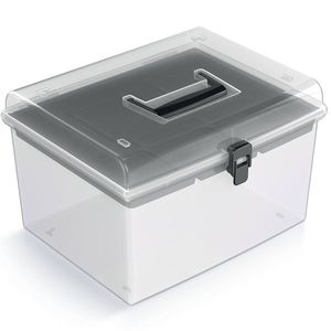 NABBI NUF4HT plastový úložný box priehľadná / čierna vyobraziť
