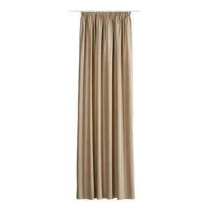 Béžový zamatový záves 140x260 cm Novara – Mendola Fabrics vyobraziť