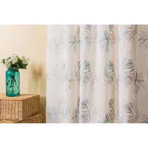 Modro-biela záclona 140x260 cm Cybele – Mendola Fabrics vyobraziť
