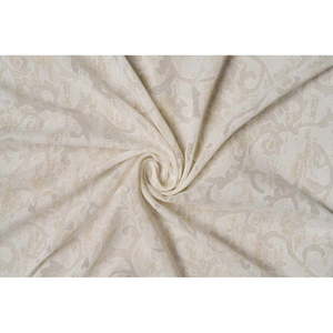 Béžová záclona 140x260 cm Baroque - Mendola Fabrics vyobraziť