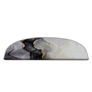 Čierno-biele nášľapy na schody v súprave 16 ks 20x65 cm Golden Marble – Vitaus vyobraziť