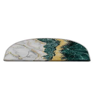 Nášľapy na schody v súprave 16 ks v petrolejovo-krémovej farbe 20x65 cm Golden Marble – Vitaus vyobraziť