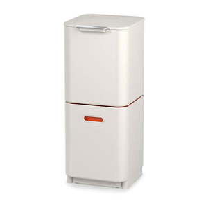 Krémovobiely kôš na triedený odpad Joseph Joseph Totem Compact, 40 l vyobraziť