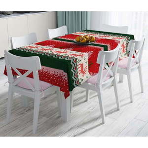 Vianočný obrus s prímesou bavlny Minimalist Cushion Covers Merry Christmas, 140 x 180 cm vyobraziť