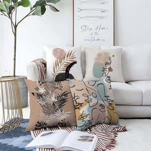 Súprava 4 obliečok na vankúše Minimalist Cushion Covers Autumn, 55 x 55 cm vyobraziť