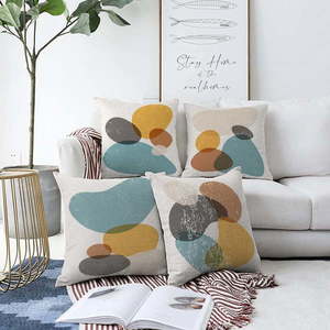 Súprava 4 obliečok na vankúše Minimalist Cushion Covers Stones, 55 x 55 cm vyobraziť