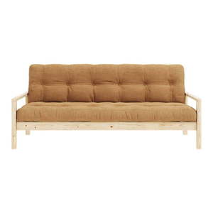 Rozkladacia pohovka v horčicovej farbe 205 cm Knob – Karup Design vyobraziť