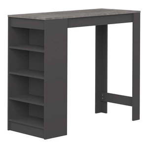 Barový stôl s doskou v dekore betónu 50x115 cm Aravis – TemaHome vyobraziť