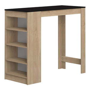 Barový stôl s čiernou doskou 50x115 cm Aravis – TemaHome vyobraziť