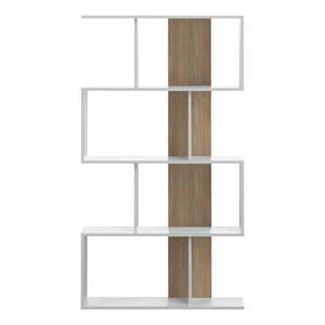 Knižnica v dekore duba v bielo-prírodnej farbe 89x165 cm Sigma – TemaHome vyobraziť