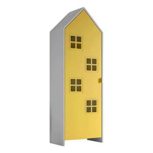 Žltá/biela detská šatníková skriňa 58x172x37 cm Casami Bruges – Vipack vyobraziť