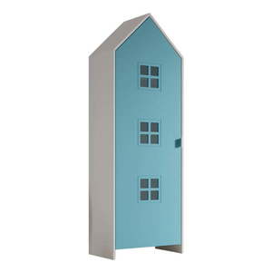 Biela/svetlomodrá detská šatníková skriňa 58x172x37 cm Casami Bruges – Vipack vyobraziť