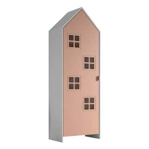 Biela/ružová detská šatníková skriňa 58x172x37 cm Casami Bruges – Vipack vyobraziť