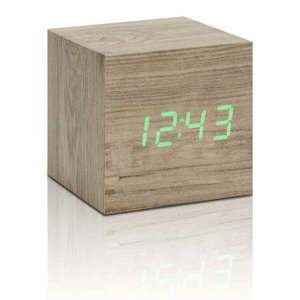 Digitálny budík Wooden Cube Click – Gingko vyobraziť