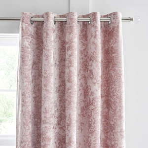 Ružové závesy v súprave 2 ks 168x229 cm Crushed Velvet – Catherine Lansfield vyobraziť