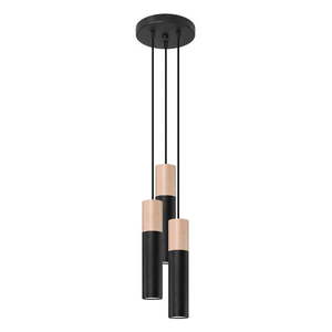 Čierne závesné svietidlo ø 6 cm Paul – Nice Lamps vyobraziť