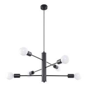 Čierne stropné svetlo Nice Lamps Donato 6 vyobraziť