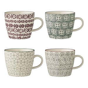 Sada 4 kameninových hrnčekov Bloomingville Karine Mugs vyobraziť