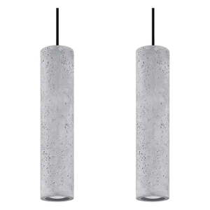 Betónové závesné svietidlo Nice Lamps Fadre, dĺžka 34 cm vyobraziť