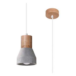 Sivé závesné svietidlo ø 12 cm Valentina – Nice Lamps vyobraziť