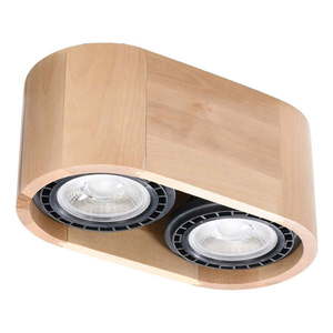 Stropné svietidlo v prírodnej farbe 14x27 cm Eukadi – Nice Lamps vyobraziť