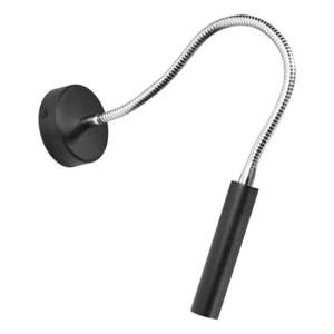 Čierne nástenné svietidlo Aludra – Nice Lamps vyobraziť