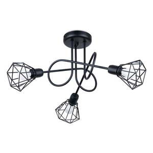 Čierne stropné svietidlo ø 10 cm Varpu – Nice Lamps vyobraziť