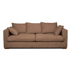 Svetlohnedá menčestrová pohovka 220 cm Comfy – Scandic vyobraziť