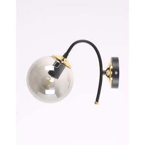 Čierne/sivé nástenné svietidlo ø 15 cm Yoyo – Squid Lighting vyobraziť