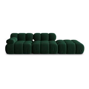 Zelená zamatová pohovka 282 cm Bellis – Micadoni Home vyobraziť