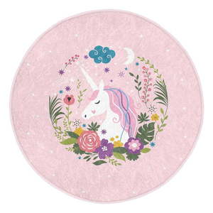 Ružový detský koberec ø 120 cm Comfort – Mila Home vyobraziť