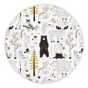 Žlto-biely detský koberec ø 100 cm Comfort – Mila Home vyobraziť
