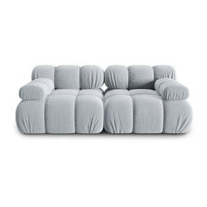 Svetlomodrá zamatová pohovka 188 cm Bellis – Micadoni Home vyobraziť