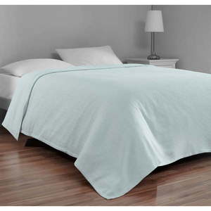 Bavlnený pléd v mentolovozelenej farbe na dvojlôžko 200x230 cm Serenity - Mijolnir vyobraziť