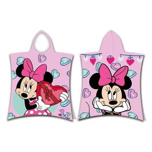 Ružové froté detské pončo Minnie - Jerry Fabrics vyobraziť