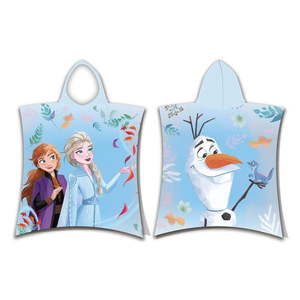 Modré froté detské pončo Frozen 2 – Jerry Fabrics vyobraziť