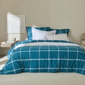 Flanelové kockované posteľná bielizeň, farbené vlákno vyobraziť